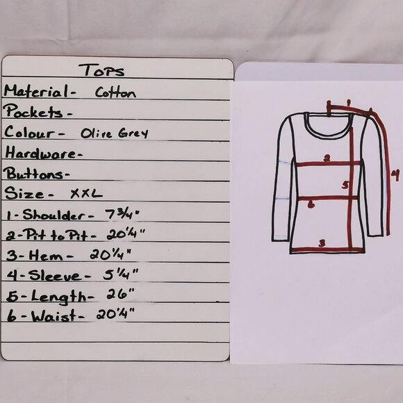 Grey/Olive Fitted Stretch Tee Size XXL EUC #68 - Picture 8 of 8